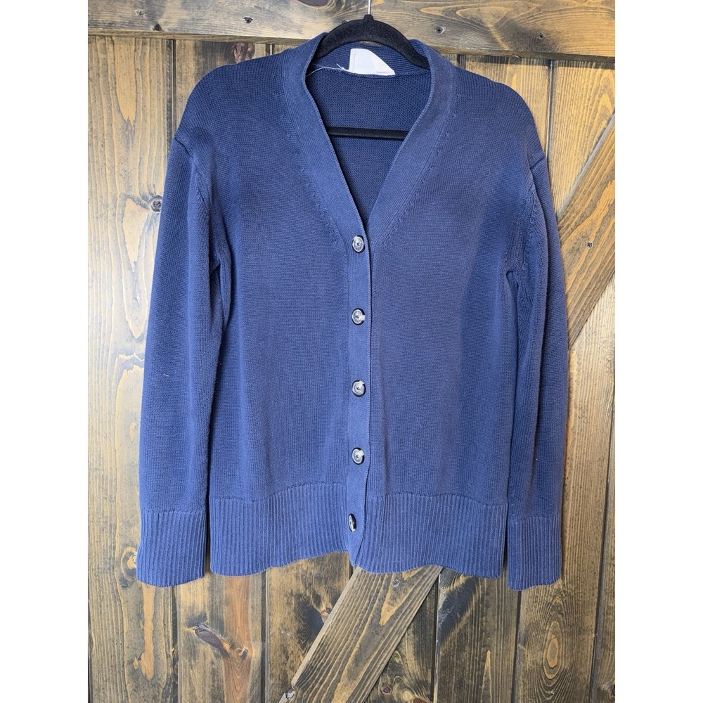 Everlane Cardigan 100% Organic Cotton Preppy Casual Minimalist Sz S